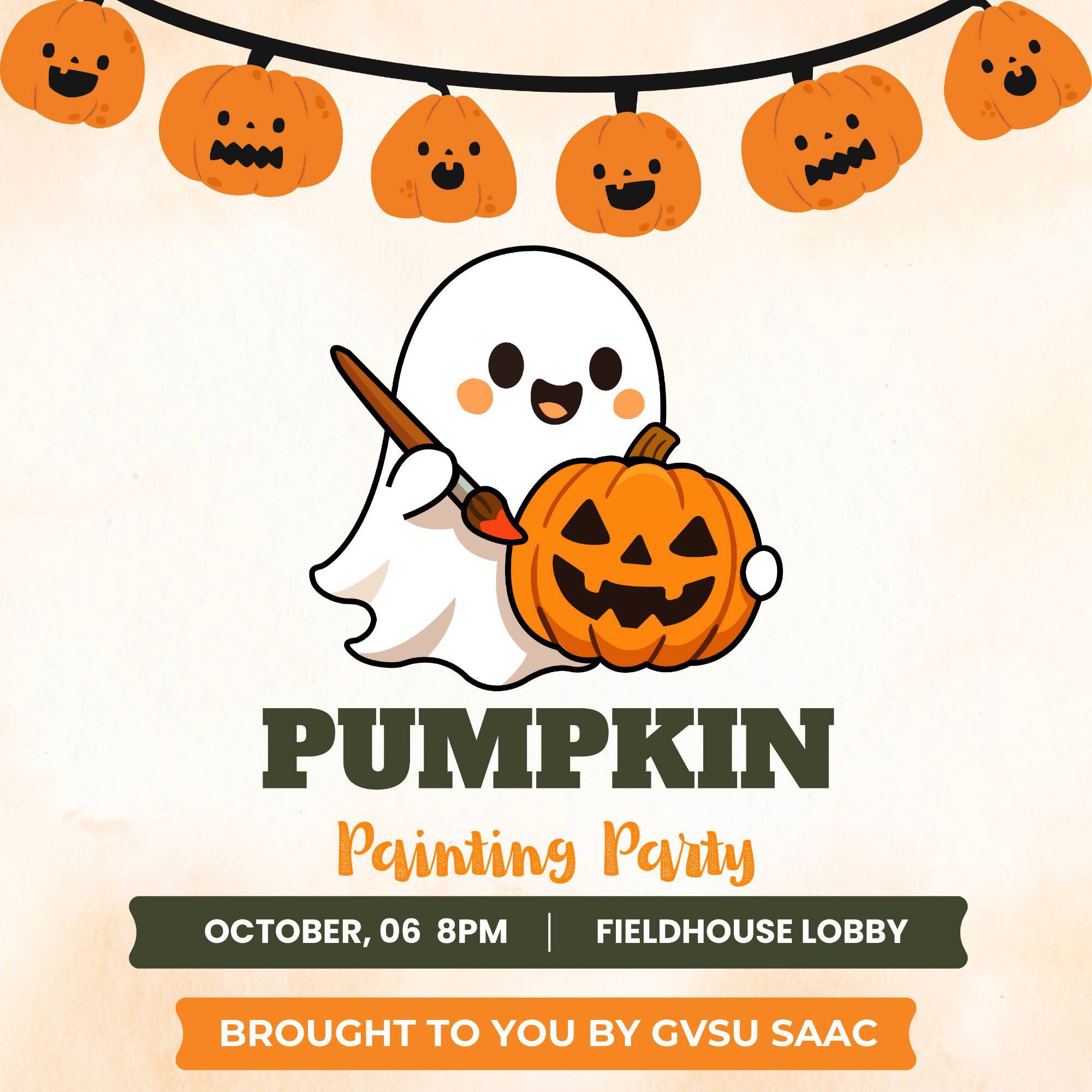Pumpkin painting party